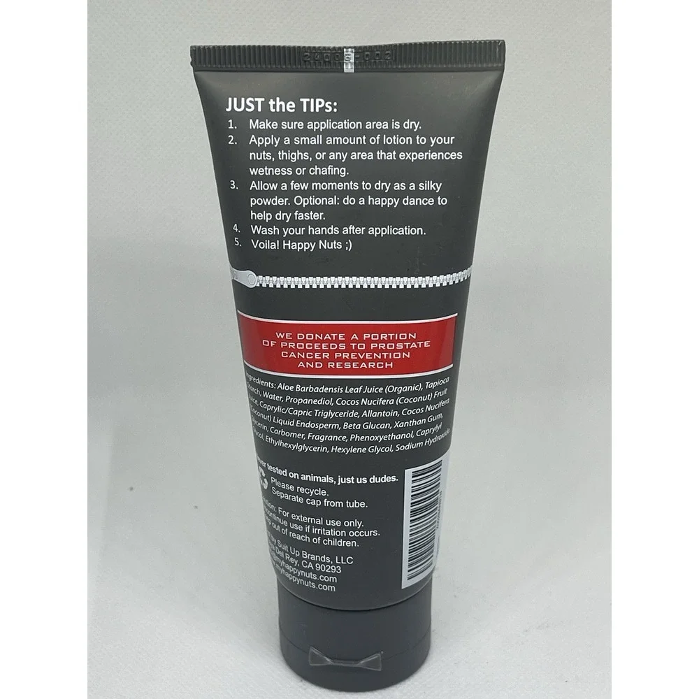 HAPPY NUTS Comfort Cream Deodorant For Men: Anti-Chafing Sweat Defense, Odor Con